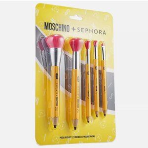 BNIB Moschino + Sephora Pencil Brush Set Limited Edition